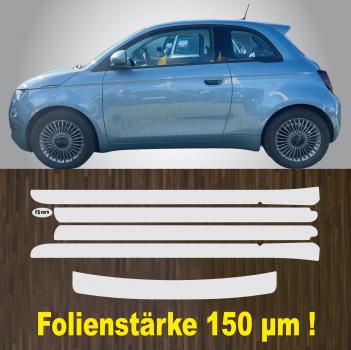 Lackschutzfolien-Komplett-Set für  Ladekante und Türeinstiege Einstiegsleisten für Fiat 500 ab 2020